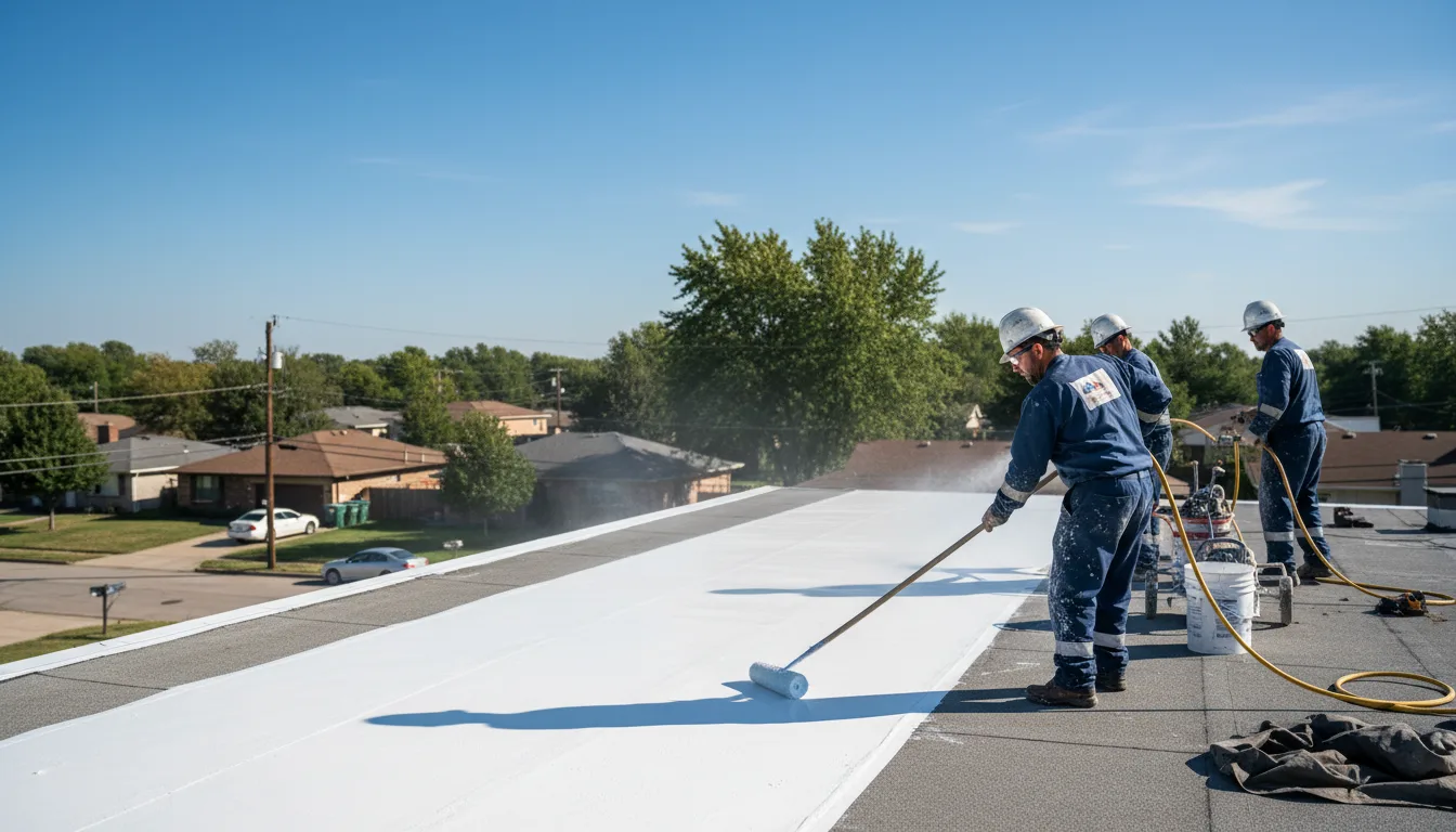 Commercial roof coating in Liberty, MS near me